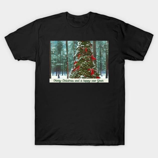 Christmas forest T-Shirt by FineArtworld7